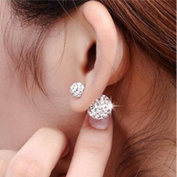 💎Trendy Crystal Double Stud Earrings - Picture 8 of 8